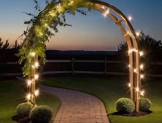Декоративная подсветка арок и пергол: как освещение меняет ландшафтный дизайн вашего сада