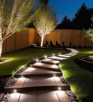 Эффективное освещение дорожек: как создать безопасность и уют в вашем саду
