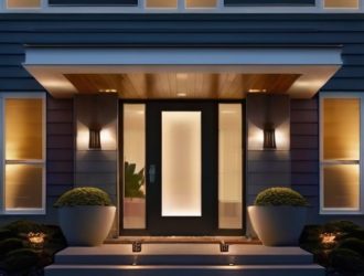 Эффектная подсветка входной группы: как создать безопасный и стильный вход в ваш дом