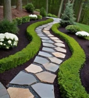 Эстетика и безопасность: как спроектировать садовые дорожки на склонах