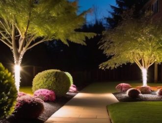 Эстетика сада: Как правильно выбрать и установить подсветку для клумб и деревьев