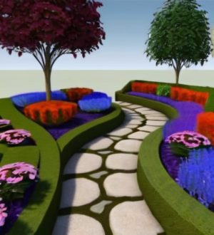 Гармония в саду: как правильно сочетать дорожки и клумбы для идеального ландшафта