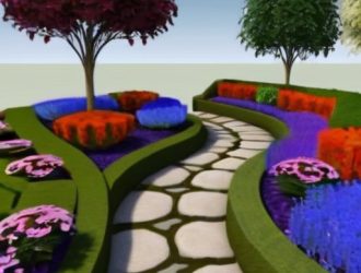 Гармония в саду: как правильно сочетать дорожки и клумбы для идеального ландшафта