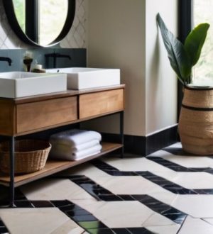 Идеальный пол для ванной: как выбрать между керамикой, камнем и современными покрытиями?