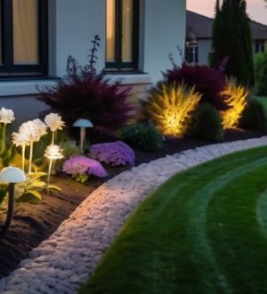 Искусство освещения: как подсветка клумб и цветников преображает ваш сад
