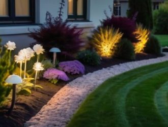Искусство освещения: как подсветка клумб и цветников преображает ваш сад