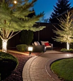 Искусство Подсветки Хвойных Деревьев: Как Создать Уникальный Сад и Сэкономить Энергию