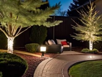 Искусство Подсветки Хвойных Деревьев: Как Создать Уникальный Сад и Сэкономить Энергию