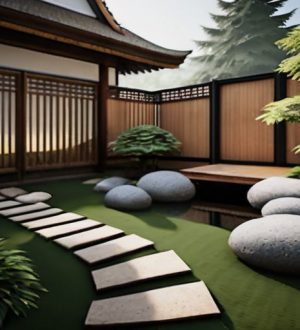 Японские заборы: Искусство гармонии и минимализма в ландшафтном дизайне