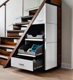Как эффективно использовать пространство под лестницей: идеи для хранения и дизайна