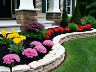 Клумбы у входа: как создать красивое и гармоничное оформление вашего дома