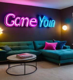 Неоновые вывески: Возвращение ярких акцентов в современный интерьер
