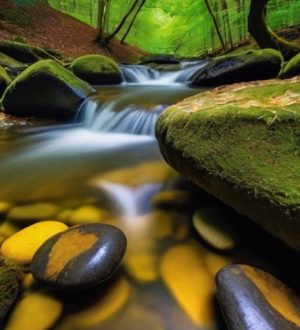 Ручьи с камнями и галькой: История, экология и эстетика в ландшафтном дизайне