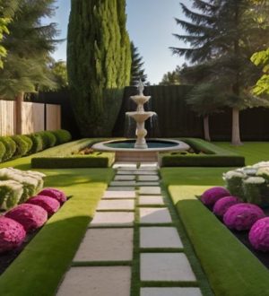 Секреты идеального сада: как газоны, фигуры и декор создают гармонию и красоту