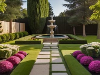 Секреты идеального сада: как газоны, фигуры и декор создают гармонию и красоту