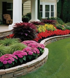 Создание Уникальных Клумб: Искусство Многоуровневого Ландшафтного Дизайна