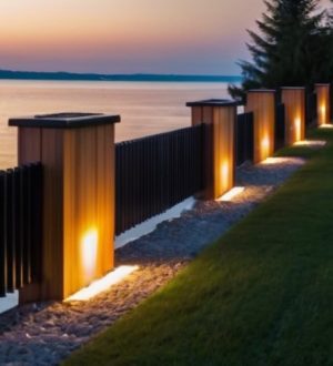 Свет в вашем саду: преимущества заборов со встроенными светильниками