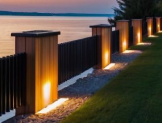 Свет в вашем саду: преимущества заборов со встроенными светильниками