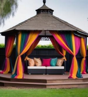 Текстиль в беседках: Как выбрать материалы для уюта и стиля