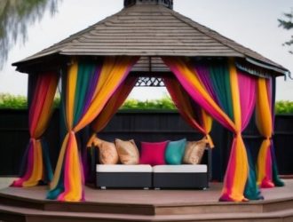 Текстиль в беседках: Как выбрать материалы для уюта и стиля