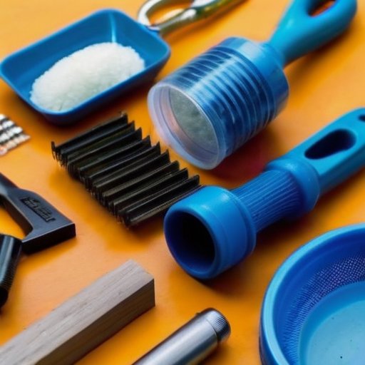 Набор инструментов на деревянном верстаке для ремонта дома.