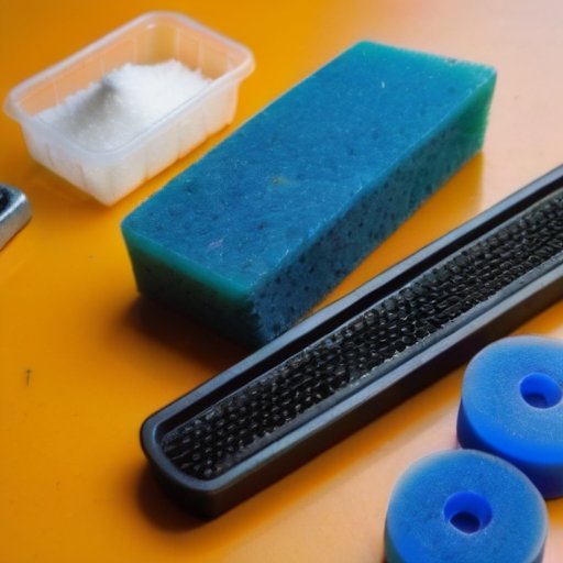 Чистое и организованное рабочее место с инструментами для удаления высохшего клея с пластиковых поверхностей.