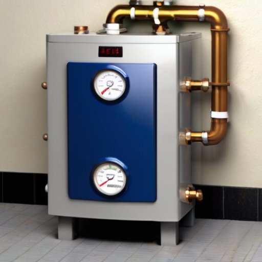 Котел в доме с видимыми компонентами и признаками износа, рядом список задач по обслуживанию.