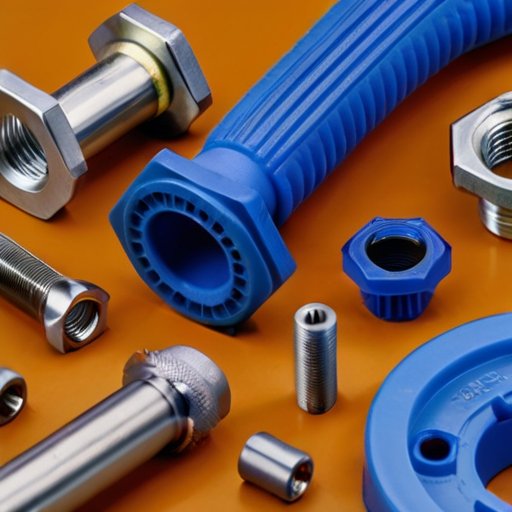 Организованный верстак с сантехническими фитингами, инструментами и чертежом насосной станции.