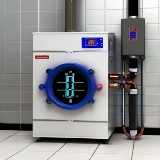 Современная система отопительного котла с цифровым дисплеем и кодом ошибки