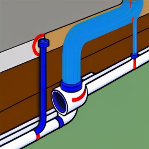 Схема сантехнической системы с воздушным пузырем в трубах.