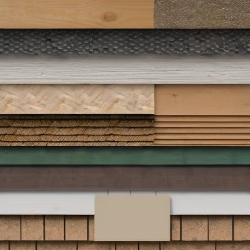 Разнообразие отделочных материалов для домов: виниловые панели, деревянные доски, металлические панели, ОСБ и цементно-волокнистые плиты.