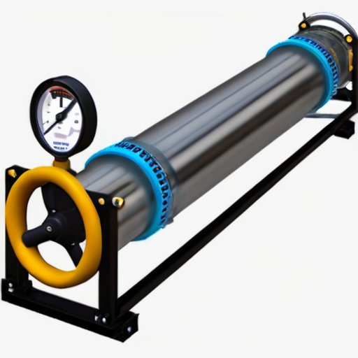 Газопровод с контролирующей трубой, датчиками и экранами мониторинга в промышленной обстановке.