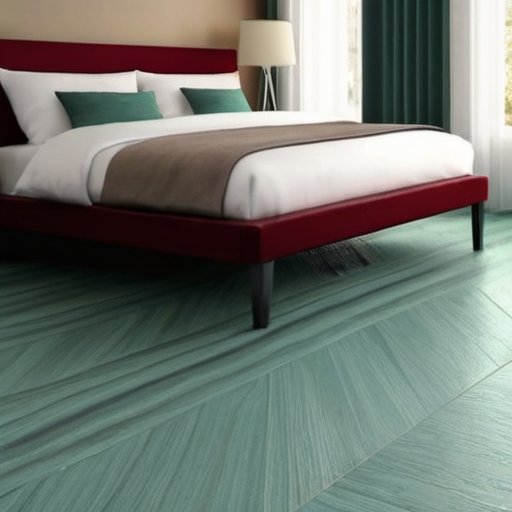 Современный интерьер с линолеумным полом и системой теплого водяного отопления.