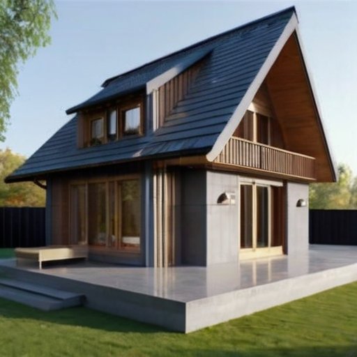 Деревянный дом с бетонным отливом, подчеркивающим защитные функции и дренаж.