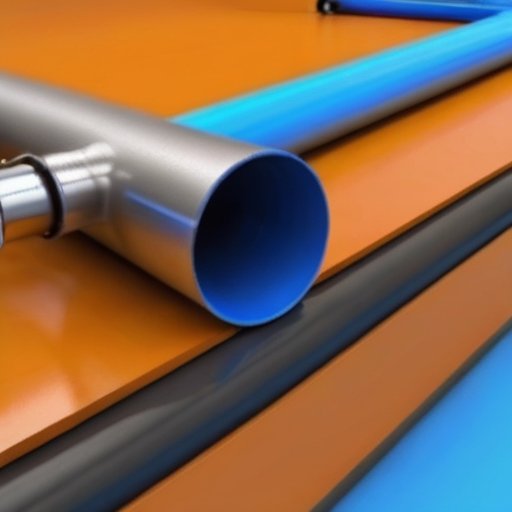 Строительная площадка с новым газопроводом, инструментами, защитным снаряжением и восстановленным ландшафтом.