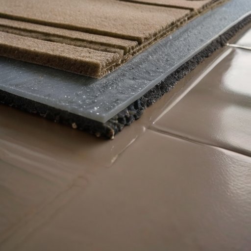 Строительная площадка: близкий план полусухой стяжки, цемент, песок и инструменты для выравнивания.