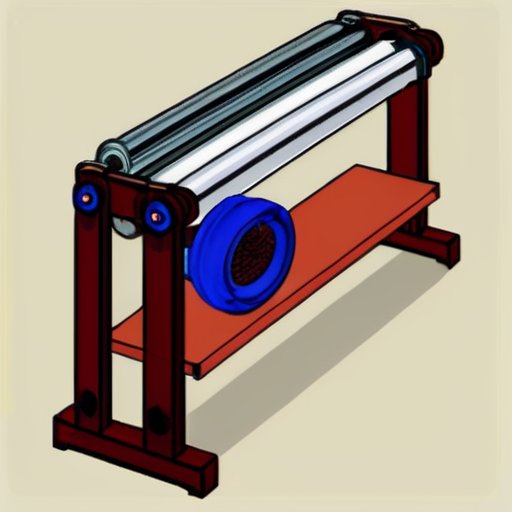 Уютная мастерская с инструментами для подключения радиаторов, на столе ключ, фитинги и чертежи. На стене полка с аккуратно подписанными радиаторами.