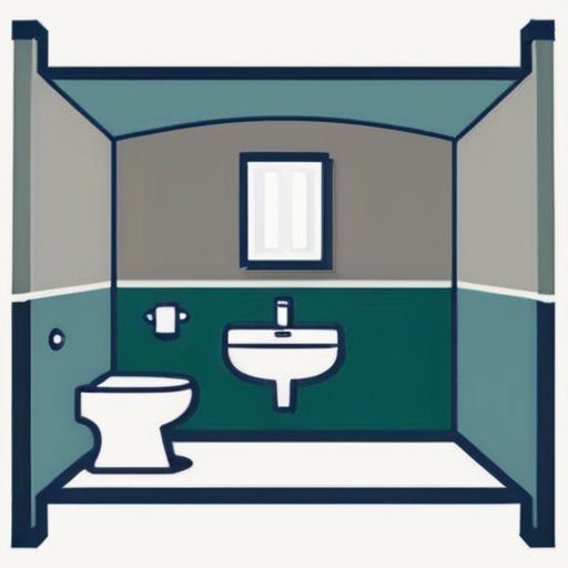 Схема ванной комнаты с идеальным расстоянием от туалета до стены.