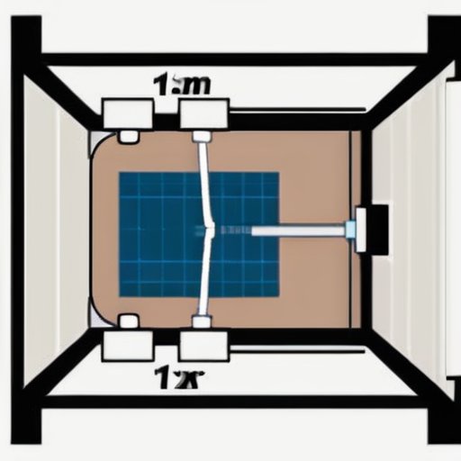 Современный дизайн ванной комнаты с идеальным расположением туалета и четкими измерениями.