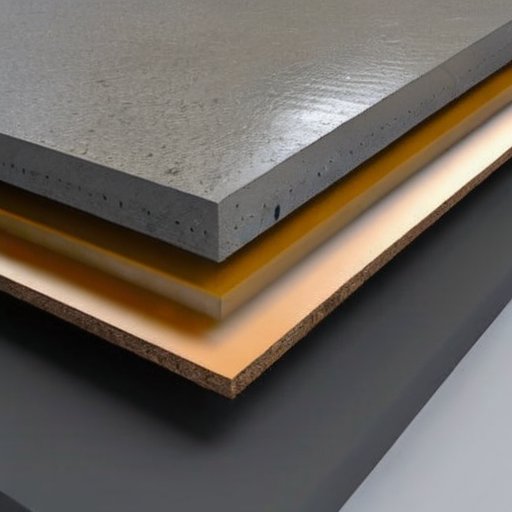 Строительная сцена: свежезалитый бетонный пол с маяками, инструментами и аккуратным рабочим пространством.