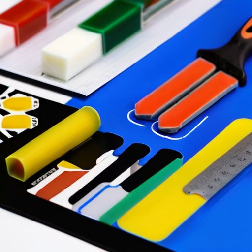 Рабочее пространство с различными типами клеев: акриловым, полиуретановым и цементным. На столе аккуратно расположены материалы и инструменты.