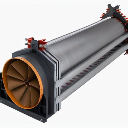 Срез металлической заслонки вентиляции с деталями и инструментами в мастерской.