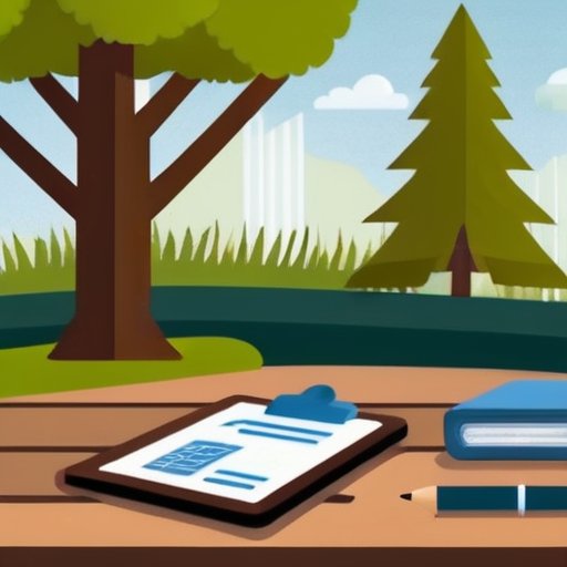 Спокойный пейзаж частной собственности с деревьями и знаком 