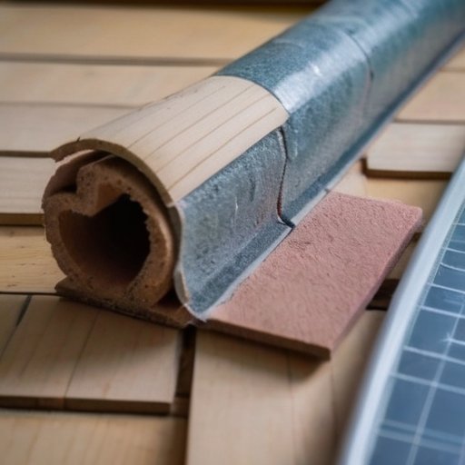 Трещины на стене дома с измерительной лентой и лупой, символизирующие диагностику. На фоне - архитектурный план, подчеркивающий проблемы с фундаментом.